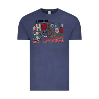 Vintage Denim I Run Hot Cocoa And Christmas Cheer Vintage Tee - CowhideDigitalArt