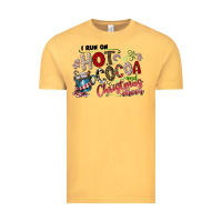 Vintage Mustard I Run Hot Cocoa And Christmas Cheer Vintage Tee - CowhideDigitalArt