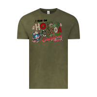 Vintage Olive I Run Hot Cocoa And Christmas Cheer Vintage Tee - CowhideDigitalArt