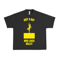 Pigment Black just a boy who loves ballet Urban Heavy Tee - artisFamous