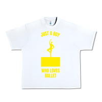 White just a boy who loves ballet Urban Heavy Tee - artisFamous