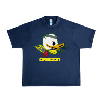 Navy throwback oregon Urban Heavy Tee - artisFamous