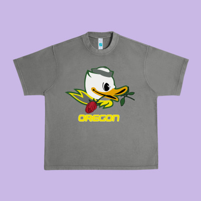 Throwback Oregon Urban Heavy Tee Designed By Artisfamous