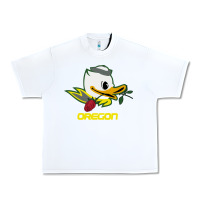 White throwback oregon Urban Heavy Tee - artisFamous