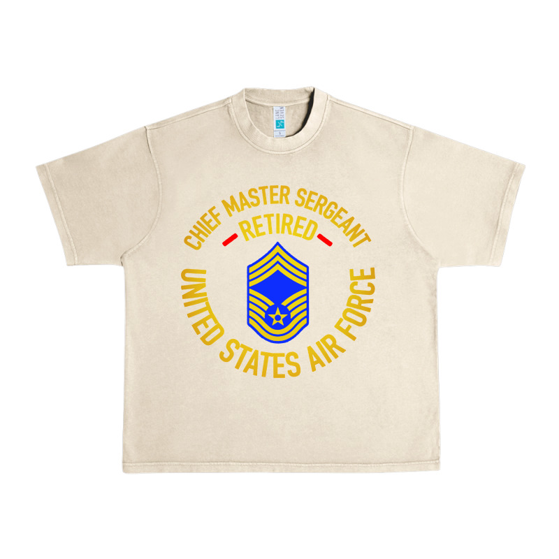 Chief Master Sergeant Retired Urban Heavy Tee by artisFamous | Teevron