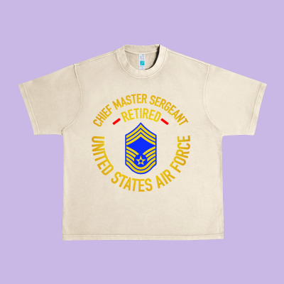Chief Master Sergeant Retired Urban Heavy Tee Designed By Artisfamous