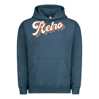 Pigment Midnight Navy retro colorful Urban Hoodie - chombo