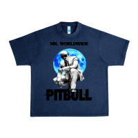 Navy merch mr worldwide pit bull Urban Heavy Tee - artisFamous