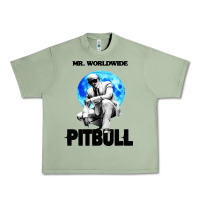 Oil Green merch mr worldwide pit bull Urban Heavy Tee - artisFamous