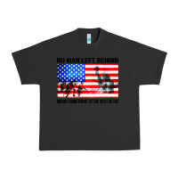 Pigment Black no man left behind means something to the rest of us Urban Heavy Tee - artisFamous