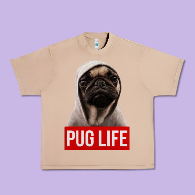 Pug Life Urban Heavy Tee Designed By Artisfamous
