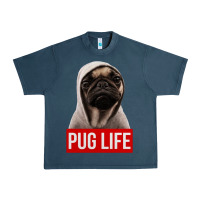 Midnight Navy pug life Urban Heavy Tee - artisFamous
