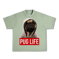 Oil Green pug life Urban Heavy Tee - artisFamous