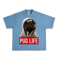Pebble Blue pug life Urban Heavy Tee - artisFamous