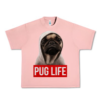 Salmon pug life Urban Heavy Tee - artisFamous