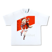 White Genshin Impact Klee Urban Heavy Tee - artisFamous