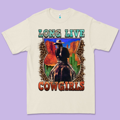 Long Live Cowgirls Premium Tee Designed By Fadigitalartstudio