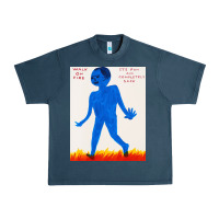 Midnight Navy walk davids on fire Urban Heavy Tee - artisFamous