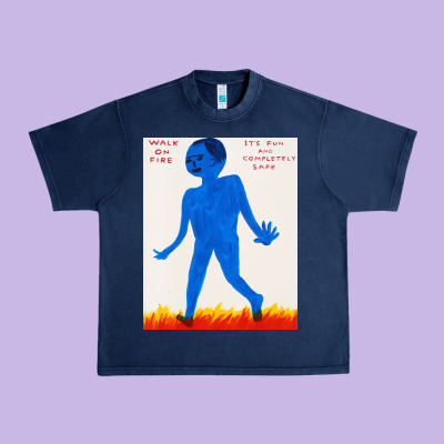 Walk Davids On Fire Urban Heavy Tee Designed By Artisfamous