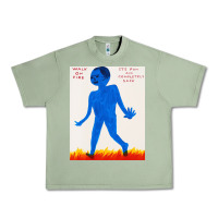 Oil Green walk davids on fire Urban Heavy Tee - artisFamous