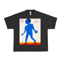 Pigment Black walk davids on fire Urban Heavy Tee - artisFamous