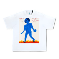 White walk davids on fire Urban Heavy Tee - artisFamous