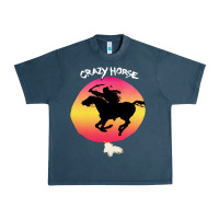 Midnight Navy neil crazy horse Urban Heavy Tee - artisFamous