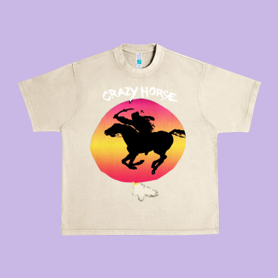 Neil Crazy Horse Urban Heavy Tee Designed By Artisfamous