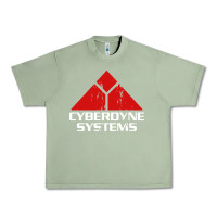 Oil Green cyber dyne systems Urban Heavy Tee - artisFamous