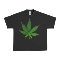 Pigment Black Weed leaf Urban Heavy Tee - artisFamous