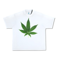 White Weed leaf Urban Heavy Tee - artisFamous