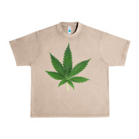 French Oak Weed leaf Urban Heavy Tee - artisFamous