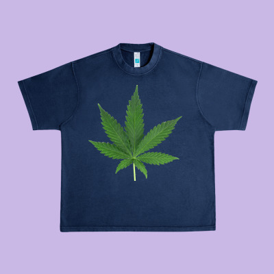 Weed Leaf Urban Heavy Tee Designed By Artisfamous