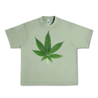 Oil Green Weed leaf Urban Heavy Tee - artisFamous