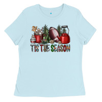 Baby Blue tis the season Ladies Tee - SublimationCraftShop