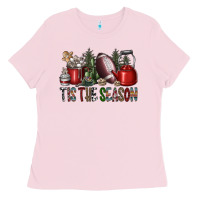 Bubblegum Pink tis the season Ladies Tee - SublimationCraftShop