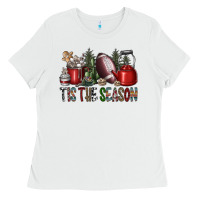 White tis the season Ladies Tee - SublimationCraftShop