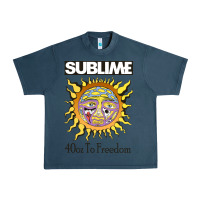 Midnight Navy sunflower sublime 40oz to freedom Urban Heavy Tee - artisFamous