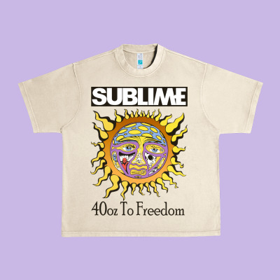 Sunflower Sublime 40oz To Freedom Urban Heavy Tee Designed By Artisfamous
