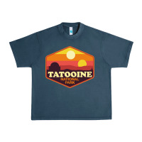 Midnight Navy tatooine national park Urban Heavy Tee - artisFamous