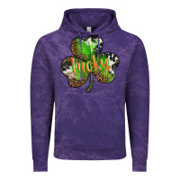 Cloud Purple st. patricks day lucky shamrock Vintage Hoodie - BarkalooDesign