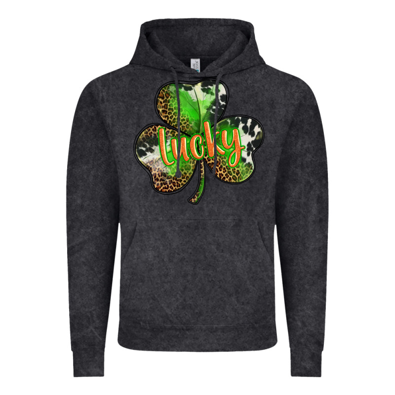 St. Patricks Day Lucky Shamrock Vintage Hoodie by BarkalooDesign | Teevron