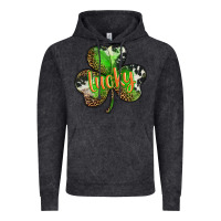 Vintage Black st. patricks day lucky shamrock Vintage Hoodie - BarkalooDesign