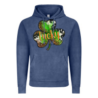 Vintage Denim st. patricks day lucky shamrock Vintage Hoodie - BarkalooDesign