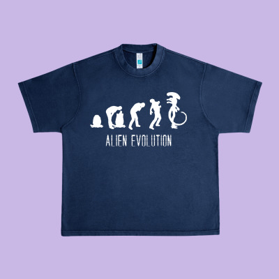 Alien Evolution Urban Heavy Tee Designed By Artisfamous