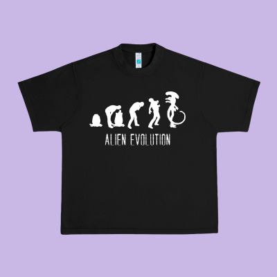 Alien Evolution Urban Heavy Tee Designed By Artisfamous