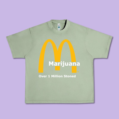 Marijuana Over 1 Million Stoned Urban Heavy Tee Designed By Artisfamous