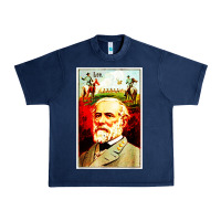 Navy lee Confederate General Urban Heavy Tee - artisFamous