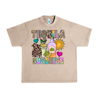 French Oak Tequila Sunshine Urban Heavy Tee - CowhideDigitalArt