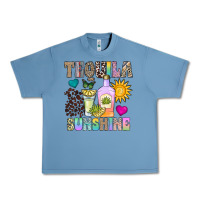 Pebble Blue Tequila Sunshine Urban Heavy Tee - CowhideDigitalArt